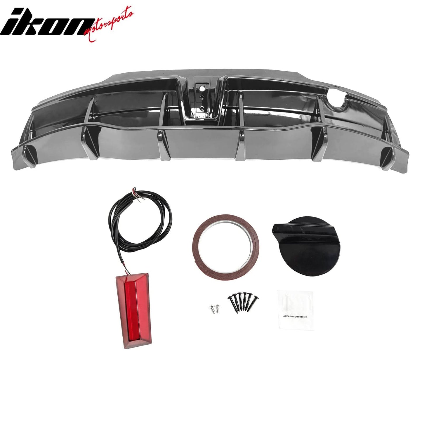 2020-2024 Tesla Y IKON Matte Black Rear Bumper Lip W/ Rear Aprons PP