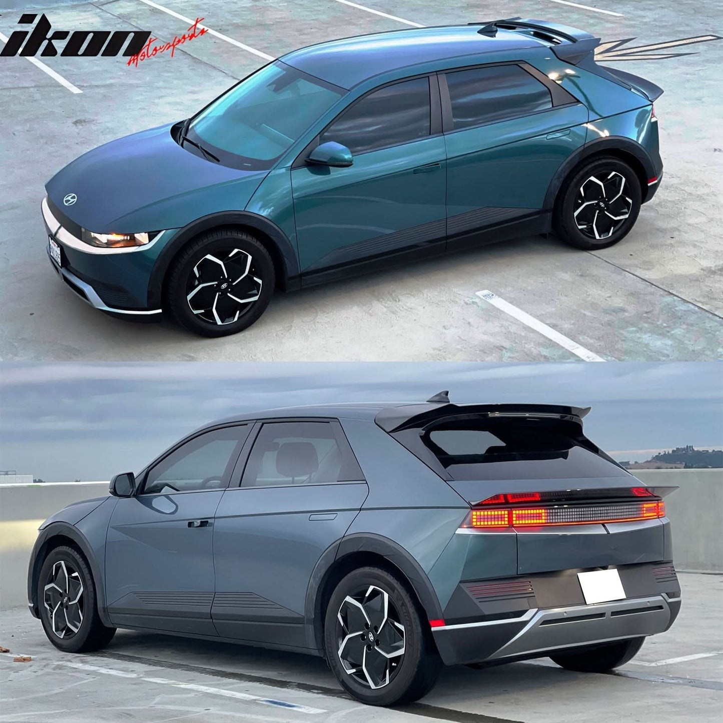 2022-2024Â Hyundai Ioniq 5 Carbon Fiber Print Trunk + Roof Spoiler ABS