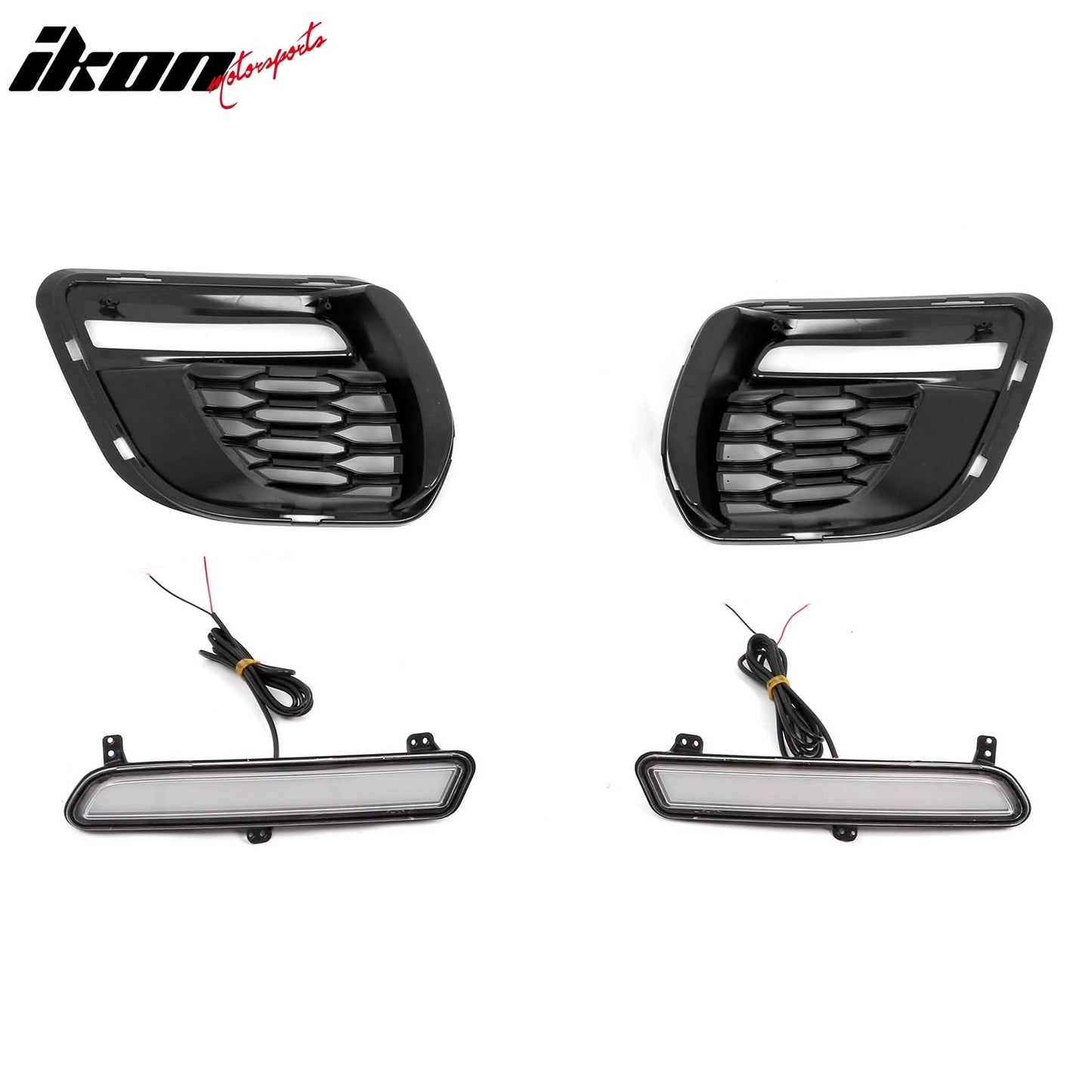 2015-2023 Dodge Charger Widebody LED Bumper Cover Matte Black Lip PP