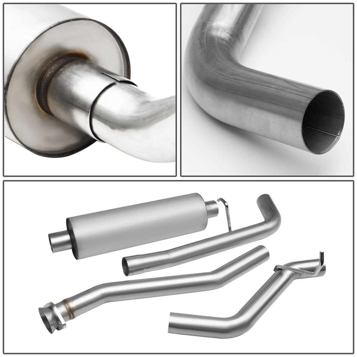 2004-2012 Chevrolet Colorado Single Catback Exhaust System - Stainless Steel