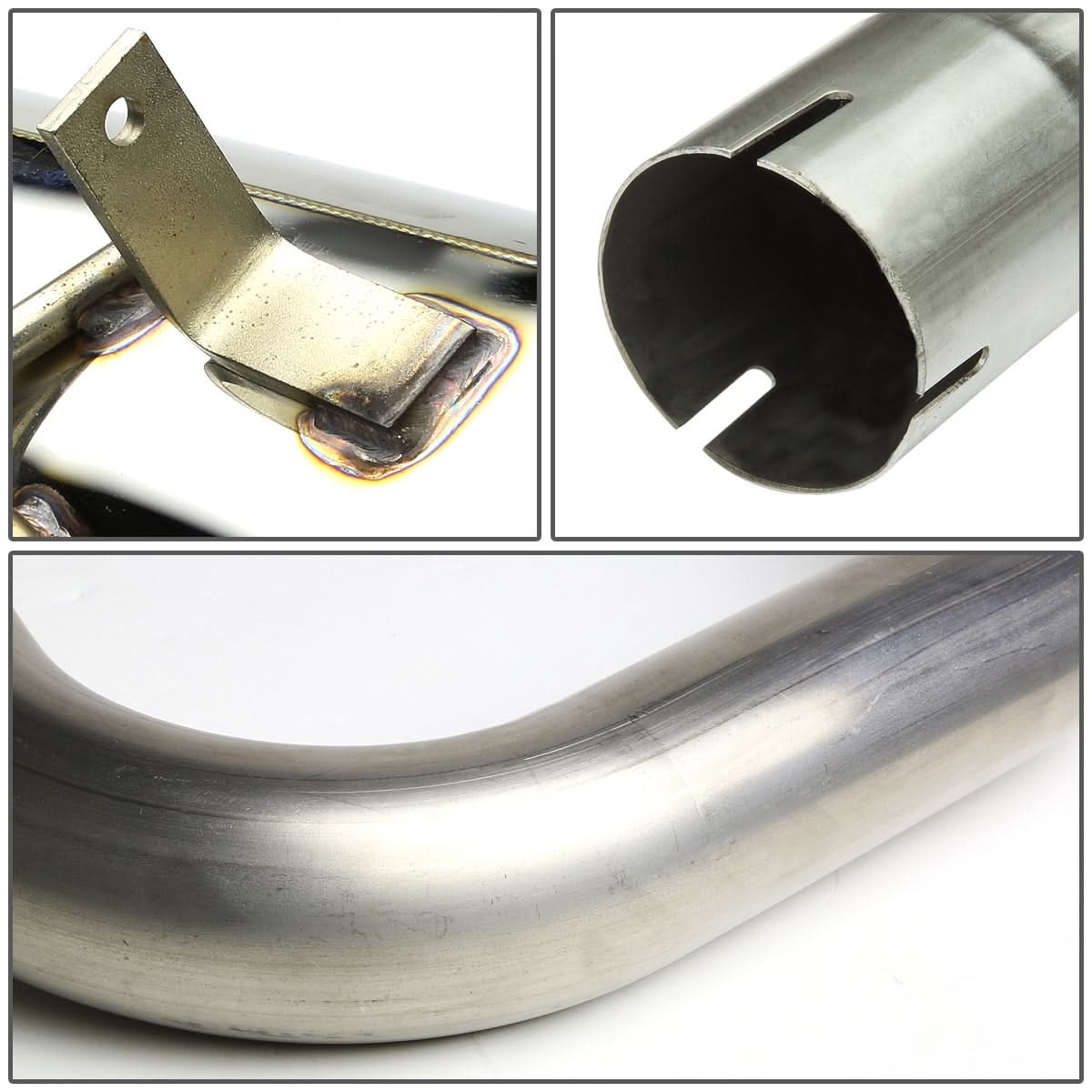 01-06 Chrysler PT Cruiser Single Rolled Tip Catback Exhaust Stainless Steel
