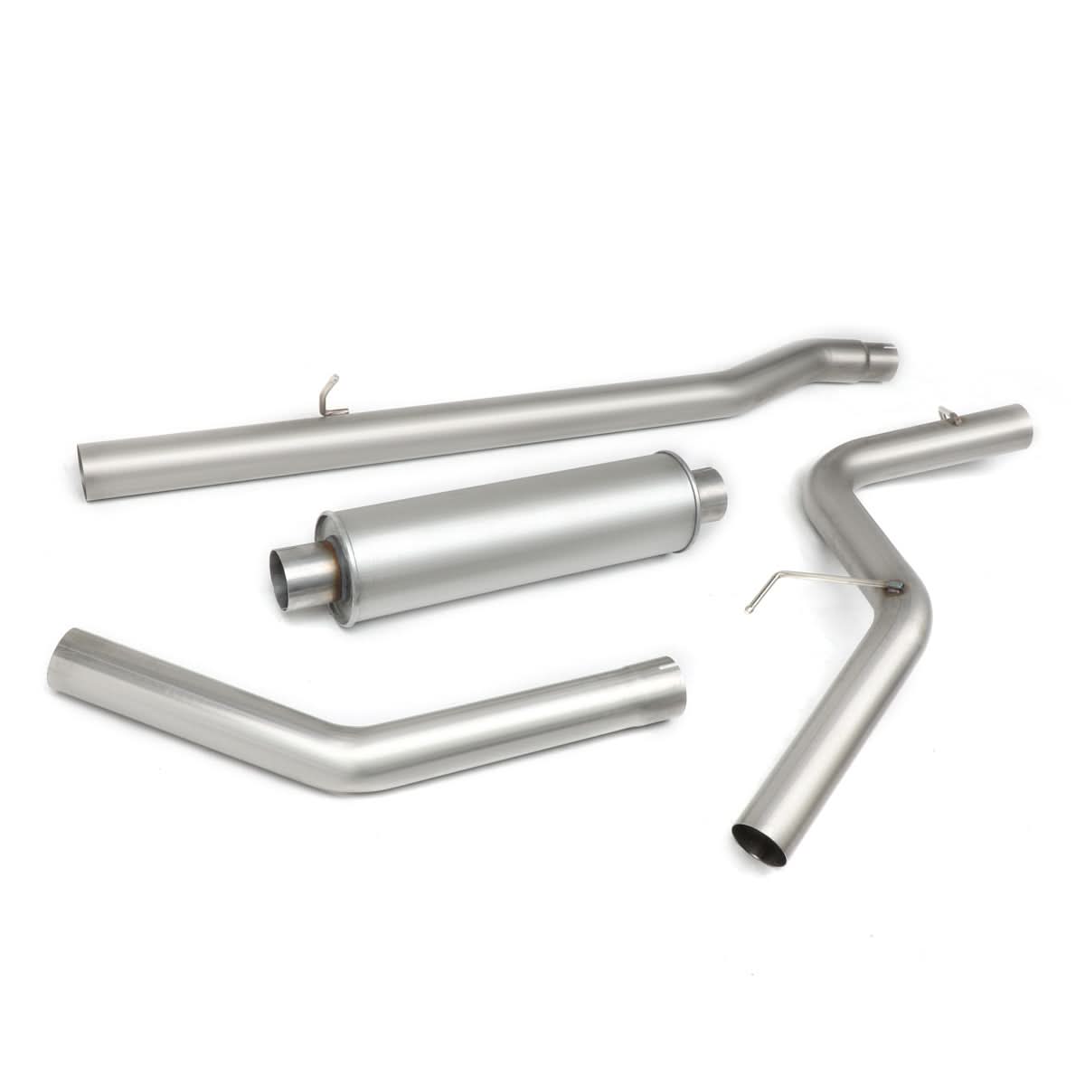 2005-2007 Dodge Dakota Catback Exhaust System Single Tip Stainless Steel