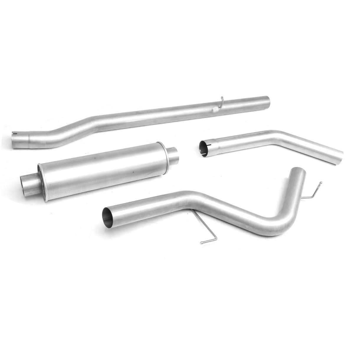 2008-2012 Dodge Dakota Catback Exhaust Single Tip Stainless Steel