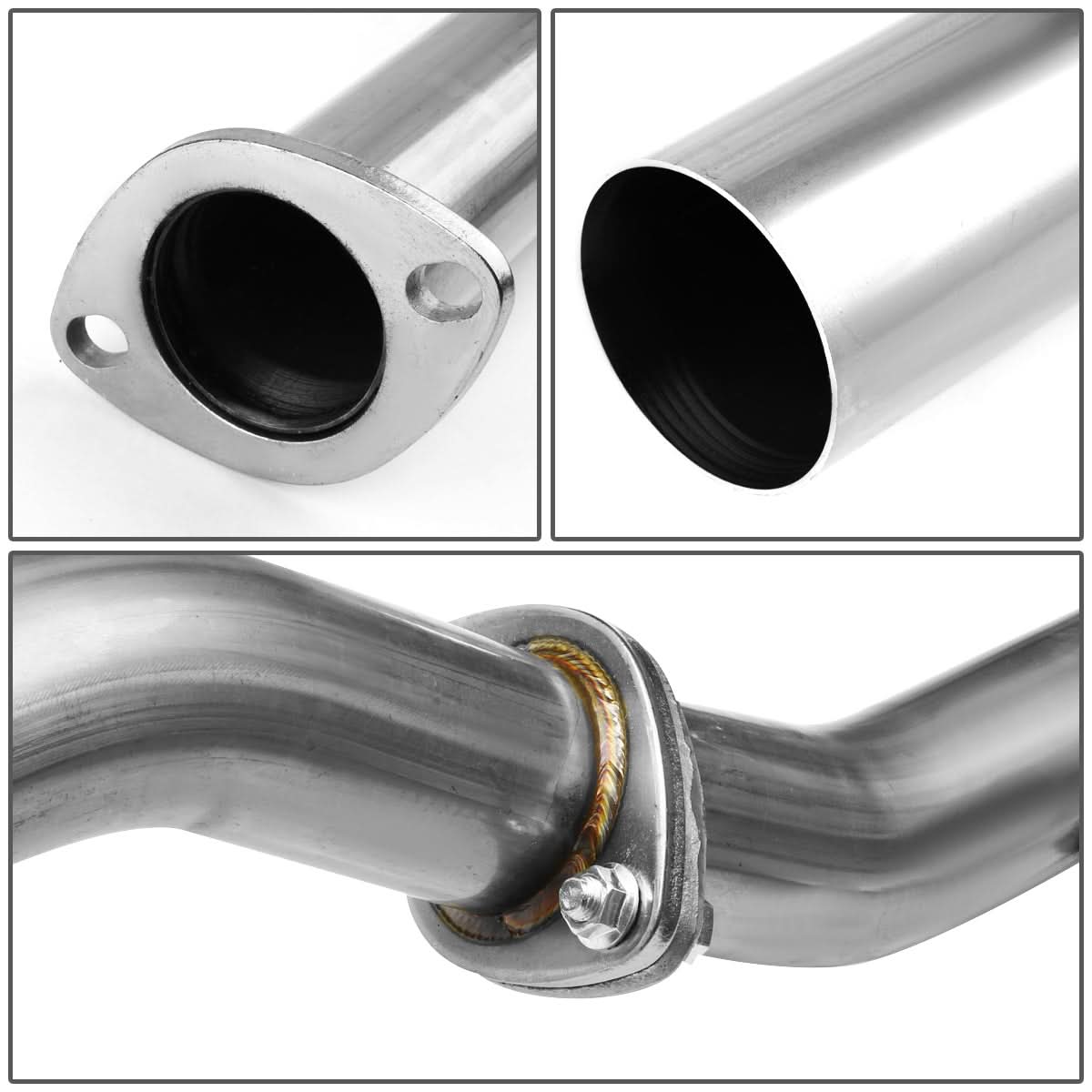 2000-2005 Dodge Neon Single Rolled Tip Catback Exhaust Stainless Steel