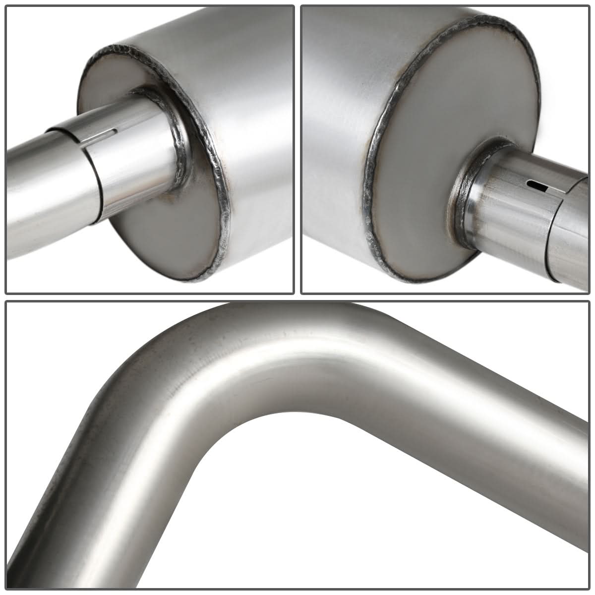 10-14 Ford F-150 6.2L Extended Cab Single Tip Catback Exhaust - Stainless Steel