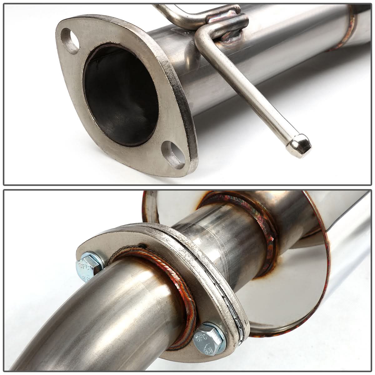 00-04 Ford Focus Single Tip Catback Exhaust Stainless Steel