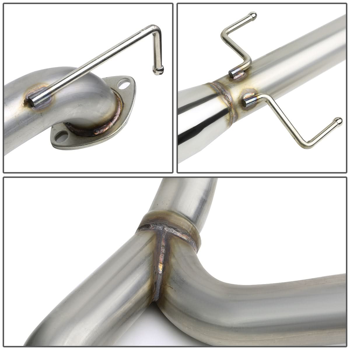 03-08 Hyundai Tiburon 2.0L Catback Exhaust Single Rolled Tip Stainless Steel
