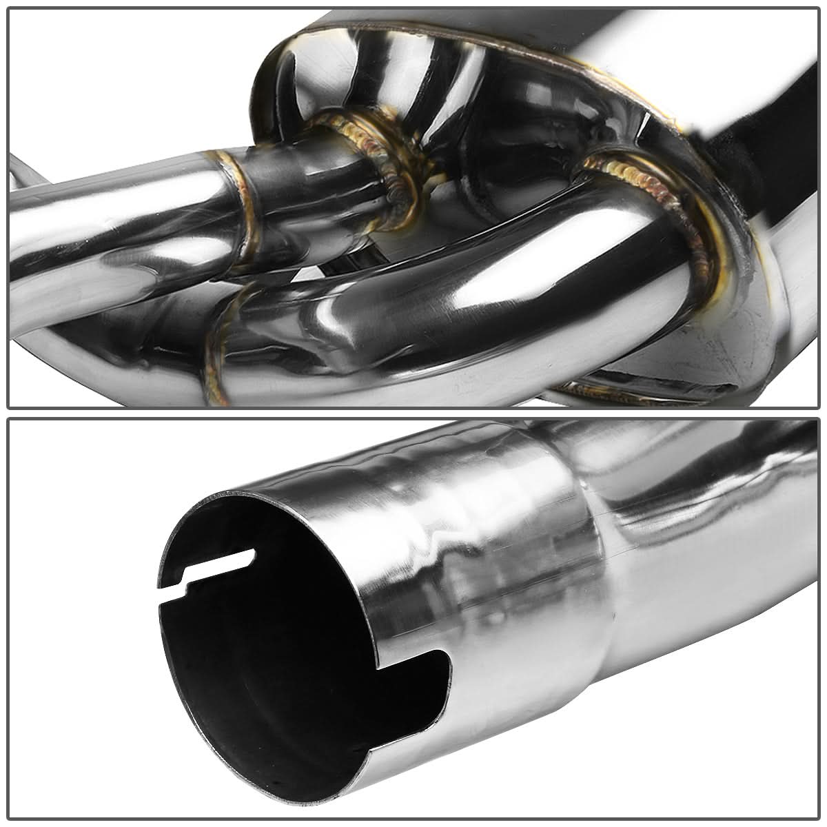 2007-2016 Jeep Wrangler 2DR Catback Exhaust System Stainless Steel