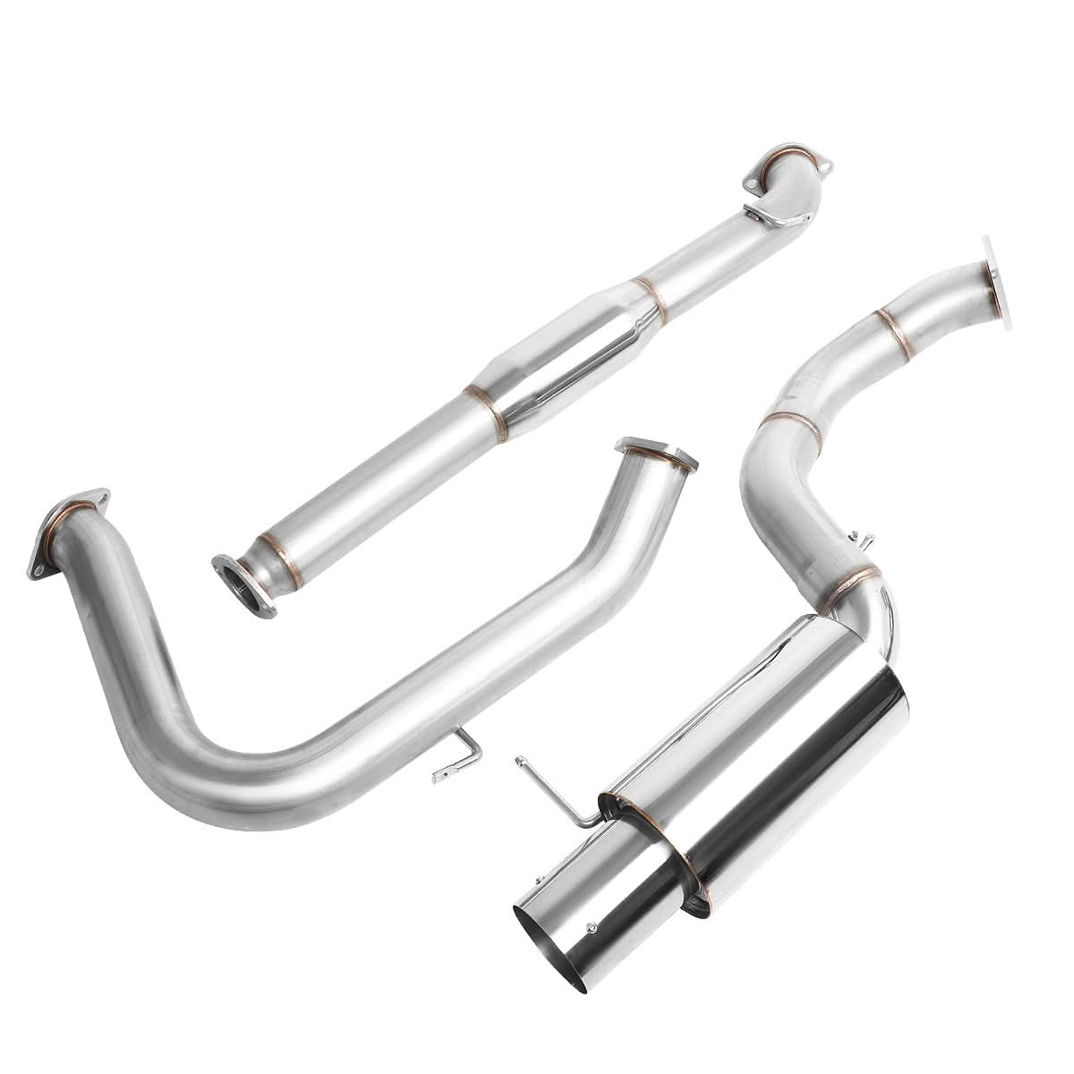 2000-2005 Mitsubishi Eclipse V6 Single Tip Catback Exhaust Stainless Steel