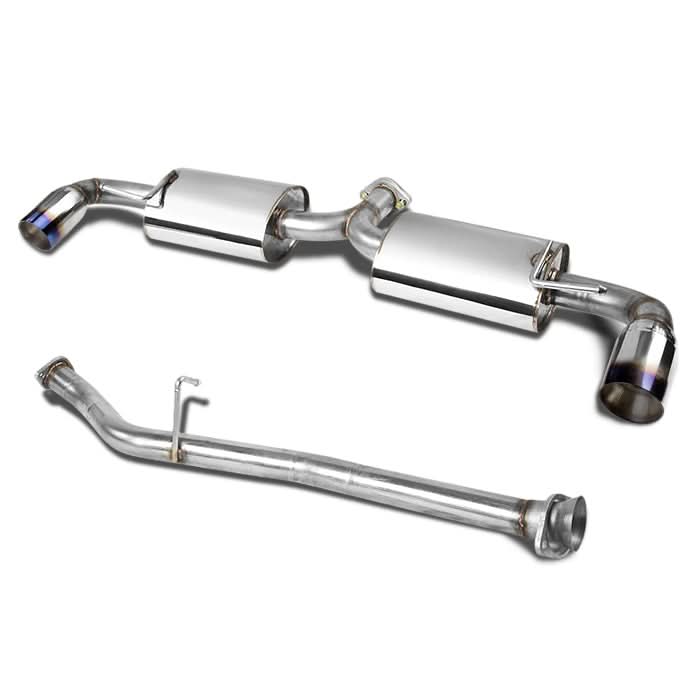 04-09 Mazda RX8 Dual Burnt Tip Catback Exhaust Stainless Steel