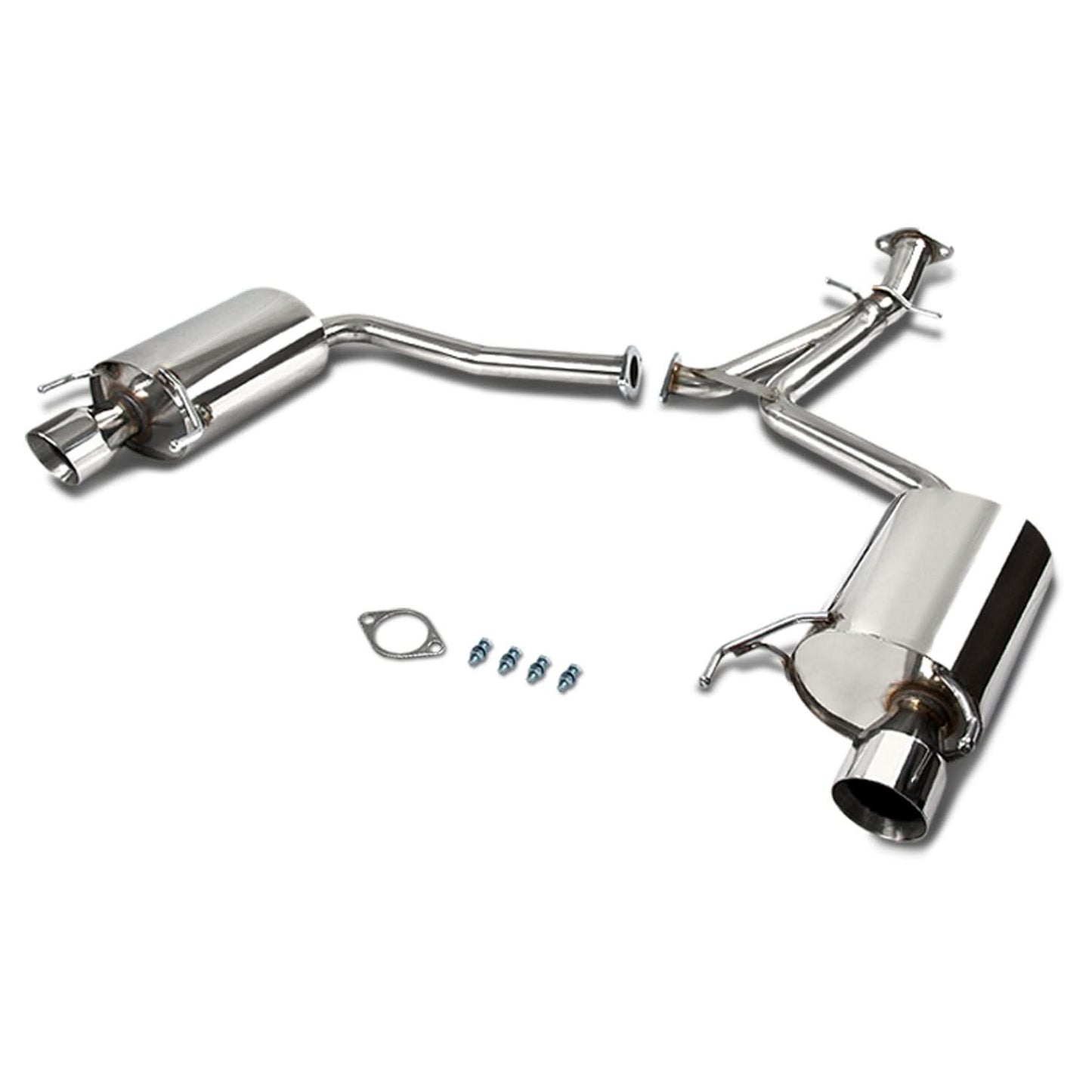06-10 Lexus IS250/IS350 V7 Style Axleback Exhaust Dual Single Tip Stainless Steel