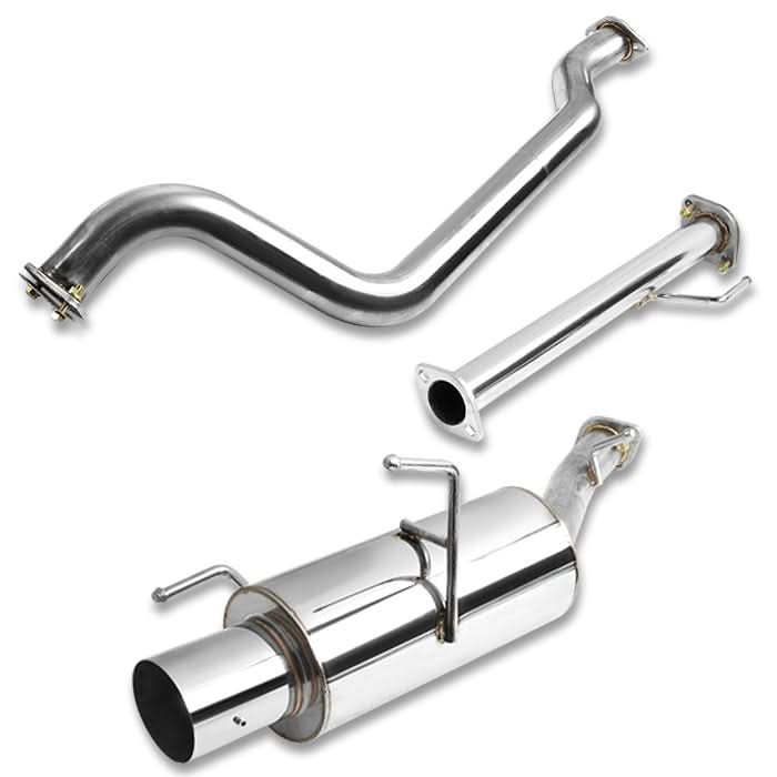 2002-2006 Nissan Sentra Single Tip Catback Exhaust - Stainless Steel