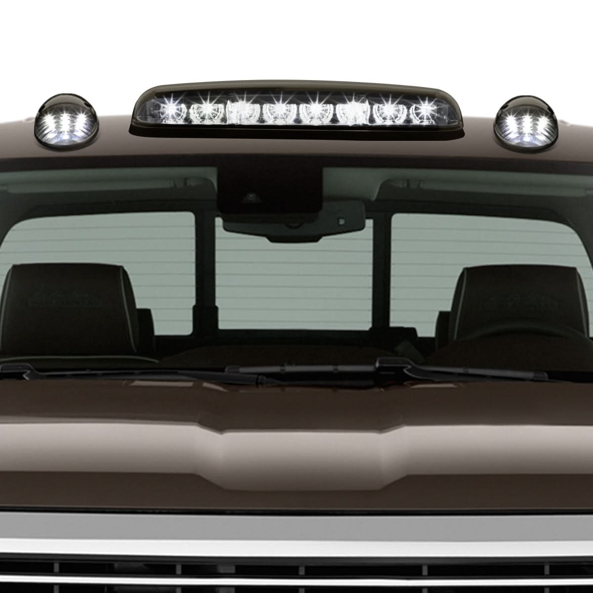 02-07 Chevrolet Silverado / GMC Sierra Smoke Cab Lights White LED