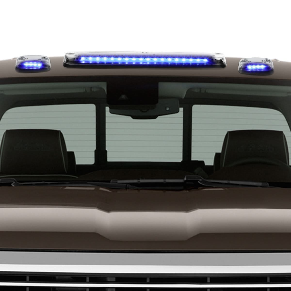 07-14 Chevrolet Silverado / GMC Sierra Chrome Housing Blue LED Cab Light