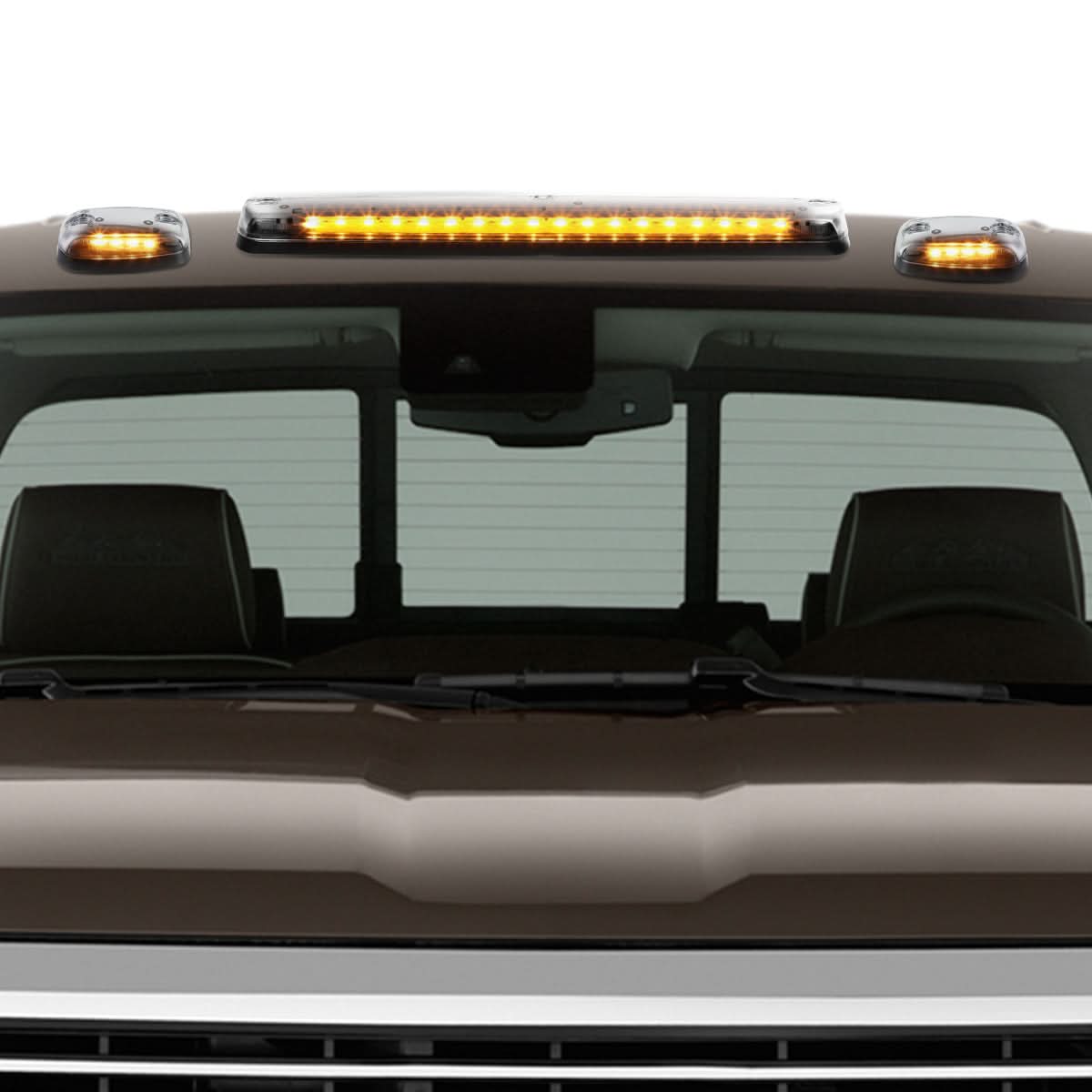 2007-2014 Chevrolet Silverado / GMC Sierra Chrome Amber LED Cab Light