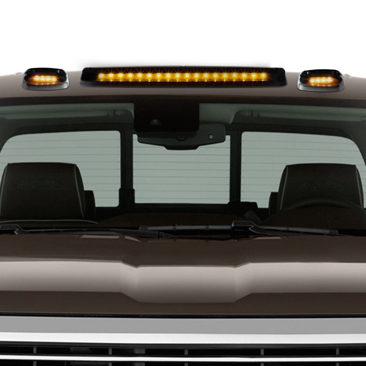 07-14 Chevrolet Silverado / GMC Sierra Smoke Housing Amber LED Cab Light