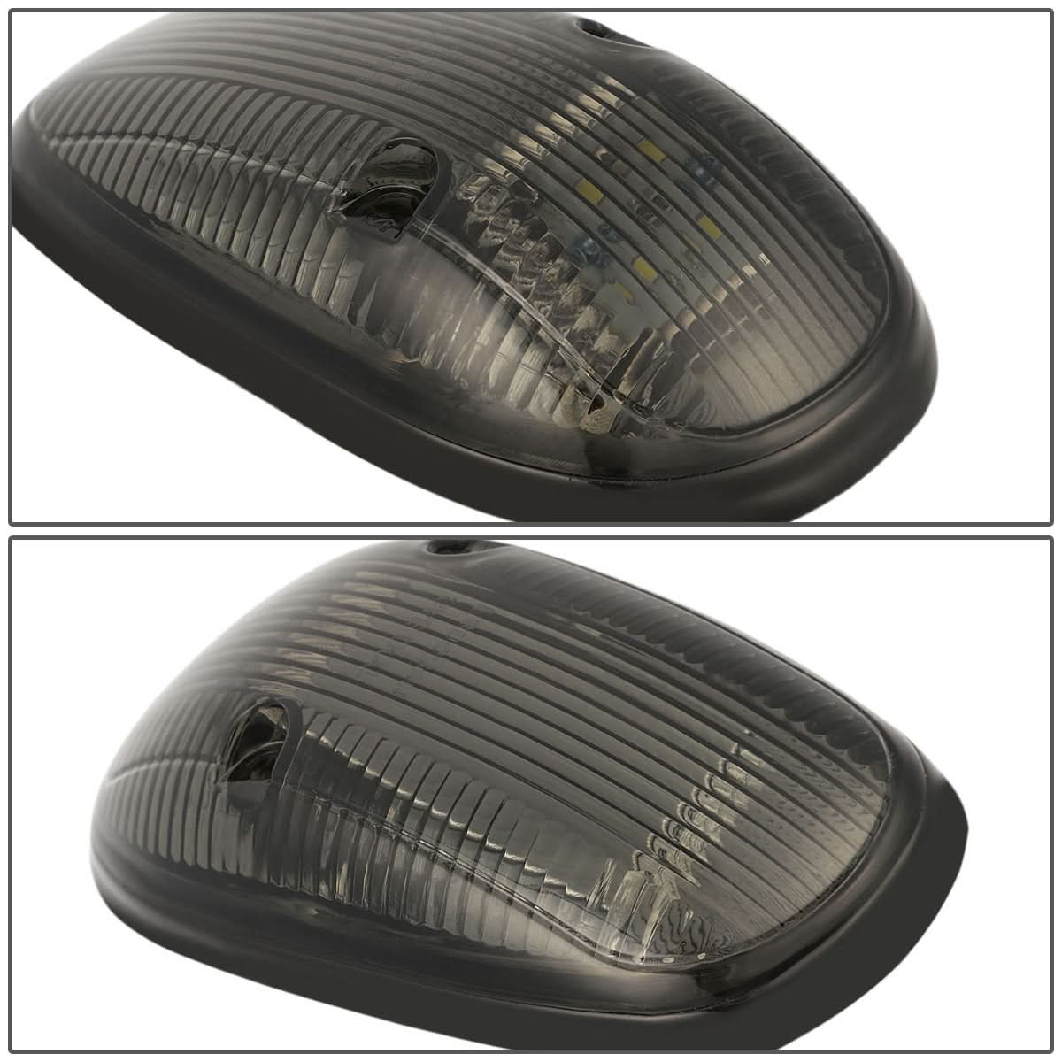 99-02 Dodge Ram 2500/3500 Smoke Housing Blue LED Cab Light