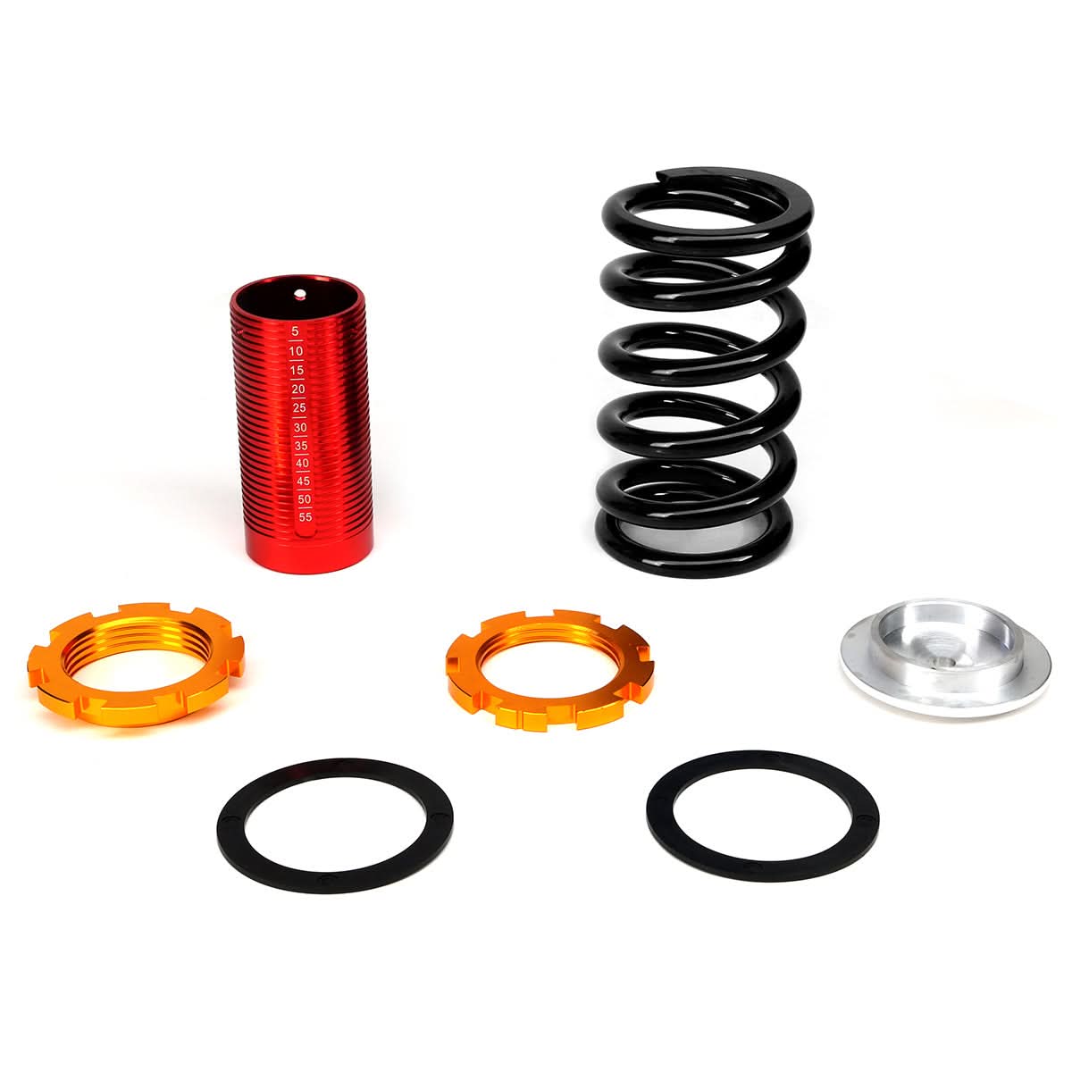 88-01 Honda Civic CRX Del Sol Integra Scale Coilovers Red Gold Black