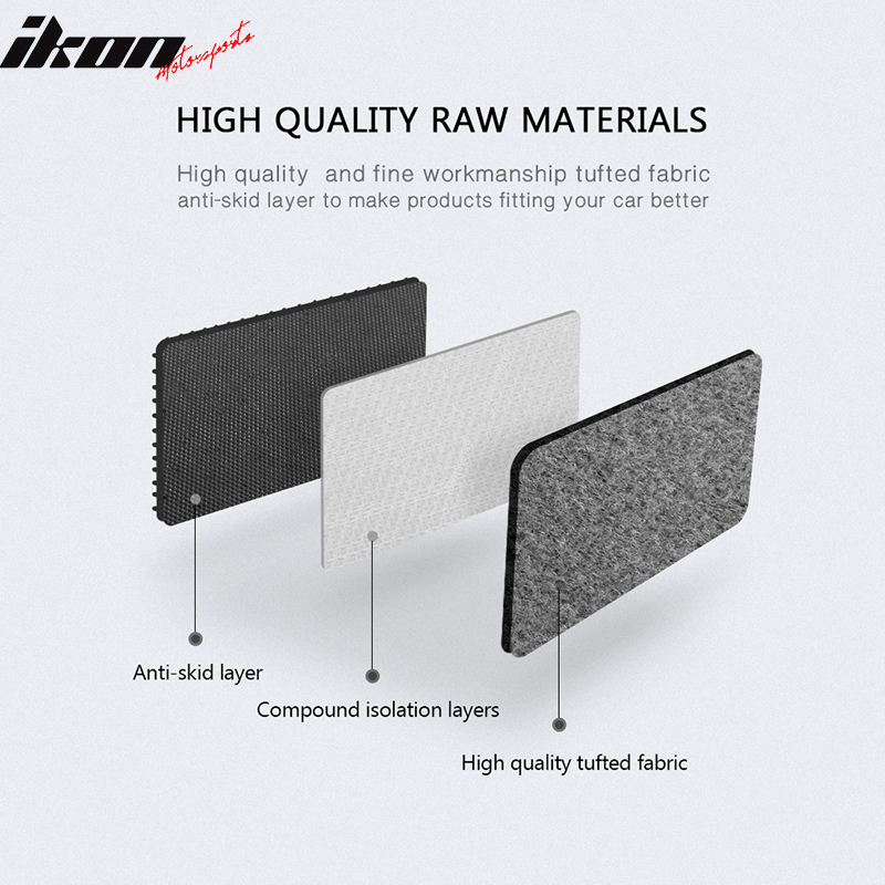 Car Floor Mat for 1992-1998 BMW E36 3 Series Gray Carpet 4PC Nylon