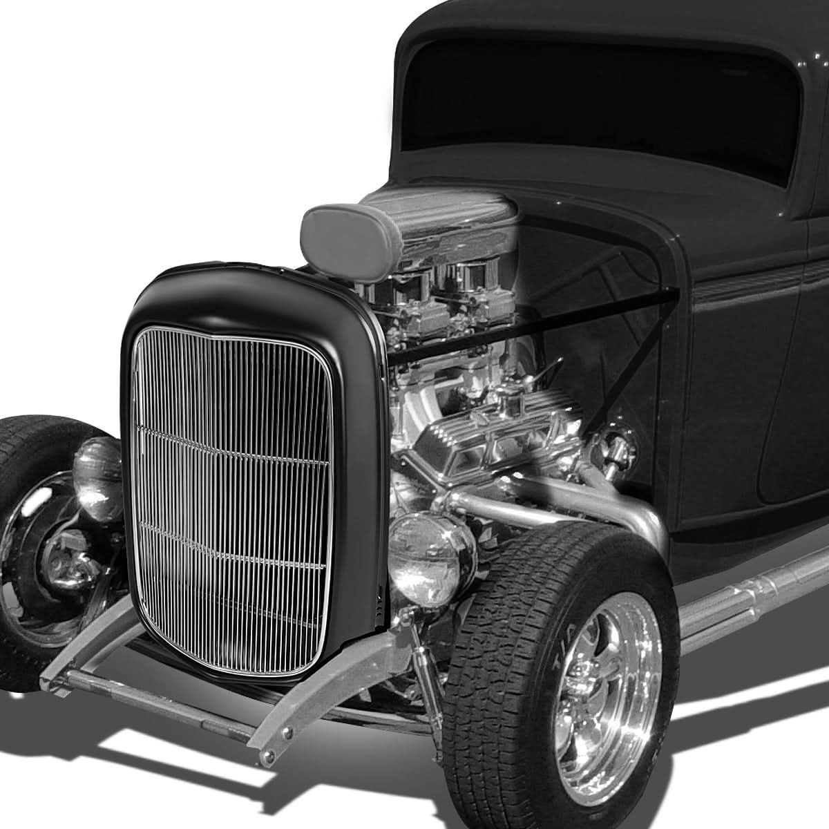 1932 Model B/BB/18 Grille Guard - Stainless Steel