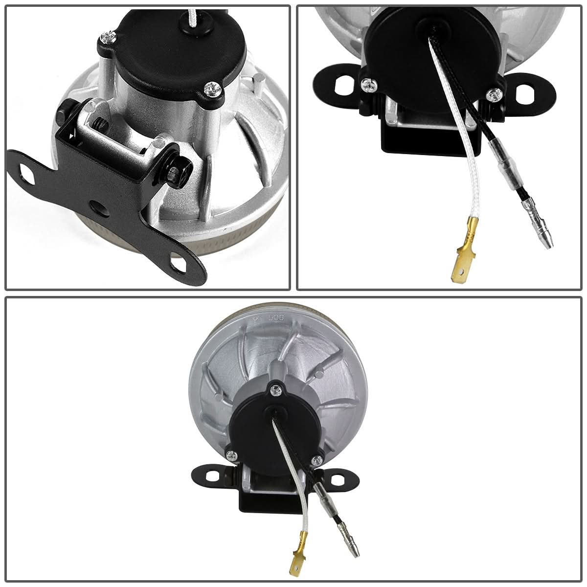 Universal Round 3.5 Inch Smoke Fog Lights with H3 Bulb