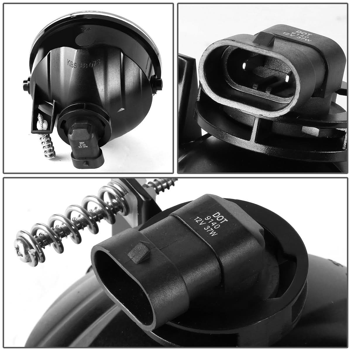 2011-2014 Ford F-150 / Lincoln Mark LT Clear Fog Lights w/ 9140 Bulbs