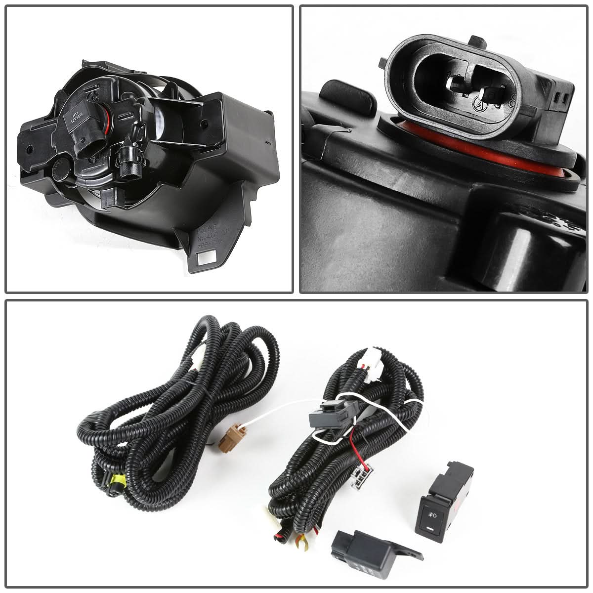 2010-2012 Nissan Altima Sedan Fog Lights with Switch and H11 Bulb