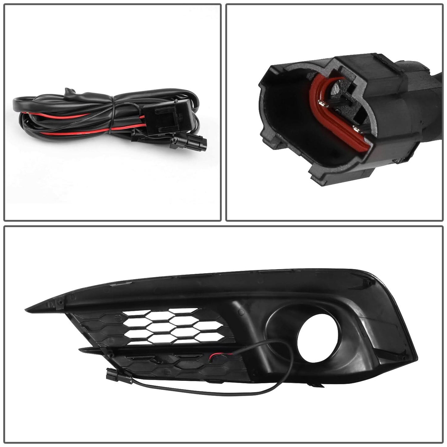2016-2018 Honda Civic Fog Light Cover with Black Bezel