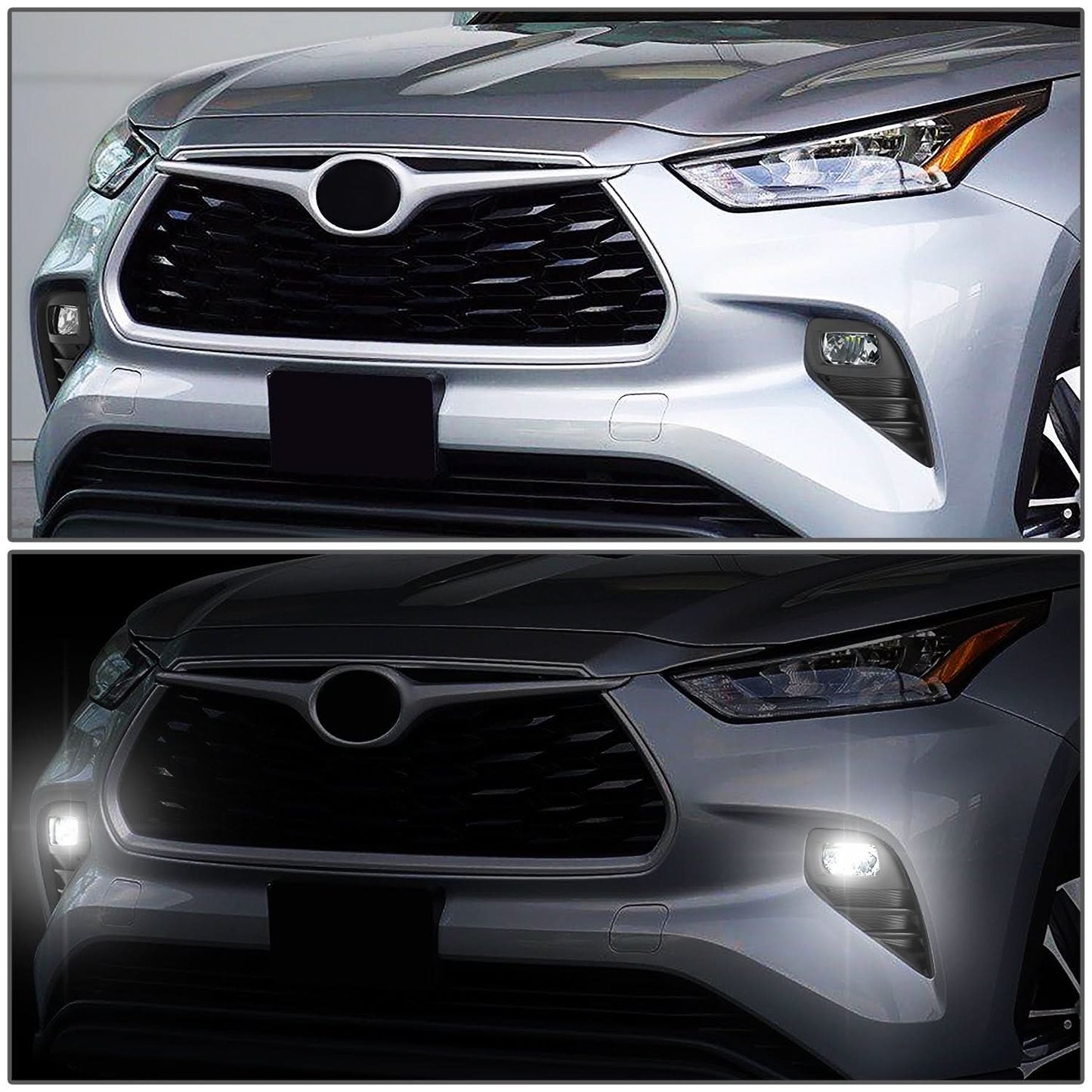 2020-2022 Toyota Highlander LED Fog Lights with Switch & Wiring