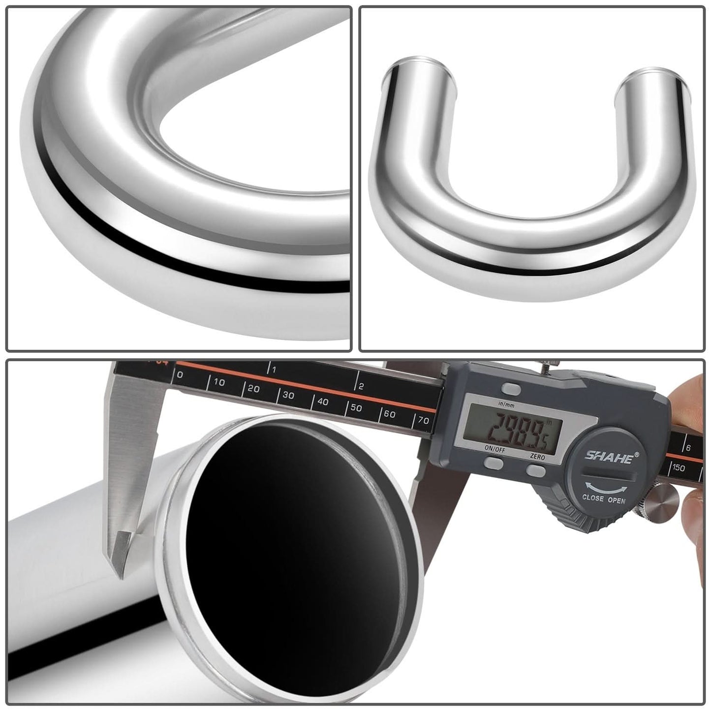 Universal 3.00" 180 Degree Aluminum Intercooler Piping - Polished
