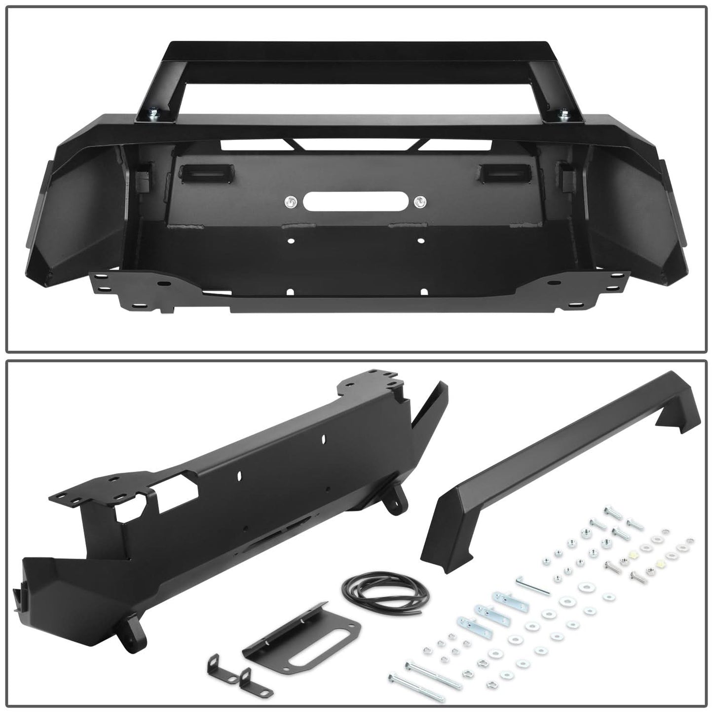 2016-2022 Toyota Tacoma HD Front Winch Bumper - Black