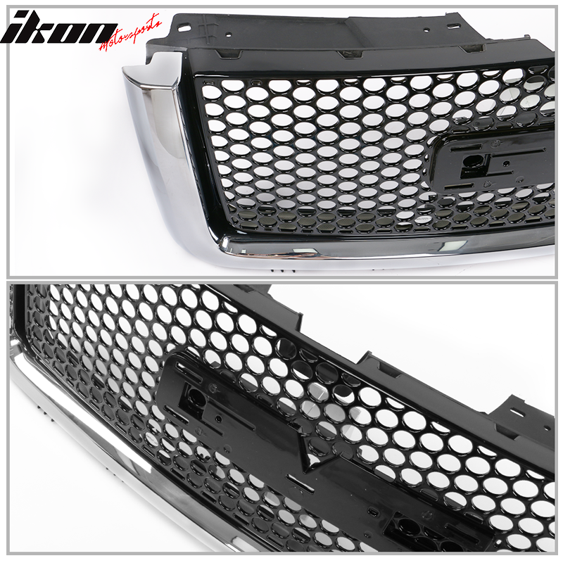 2007-2013 GMC Sierra 1500 Car Front Grille Upper Hood Guards ABS