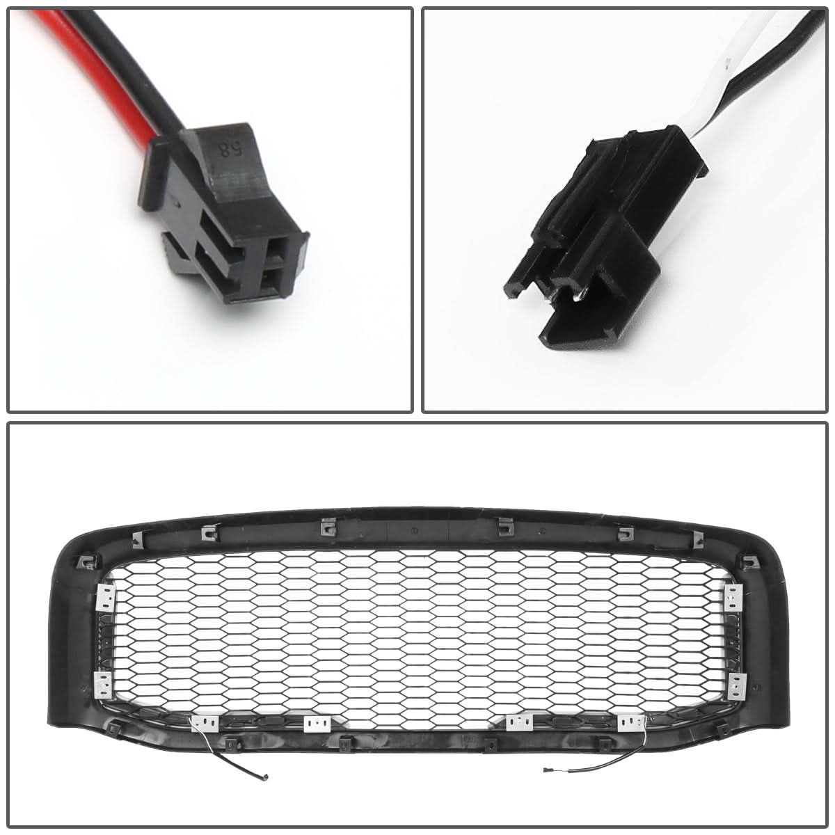 06-09 Dodge Ram Honeycomb Mesh Grille w/ LED DRL Lights