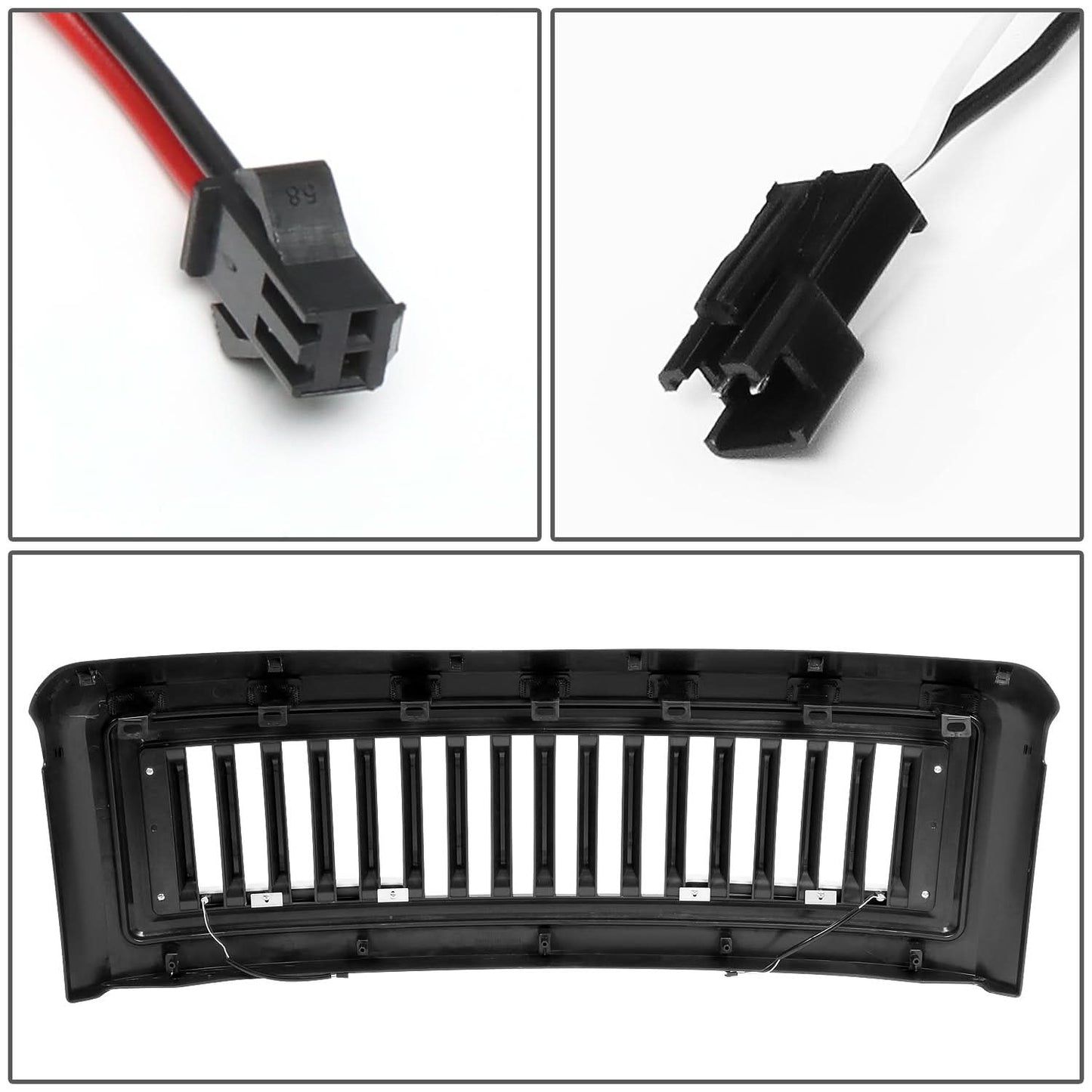 08-10 Ford F-250 F-350 F-450 F-550 Vertical Fence LED DRL Grille