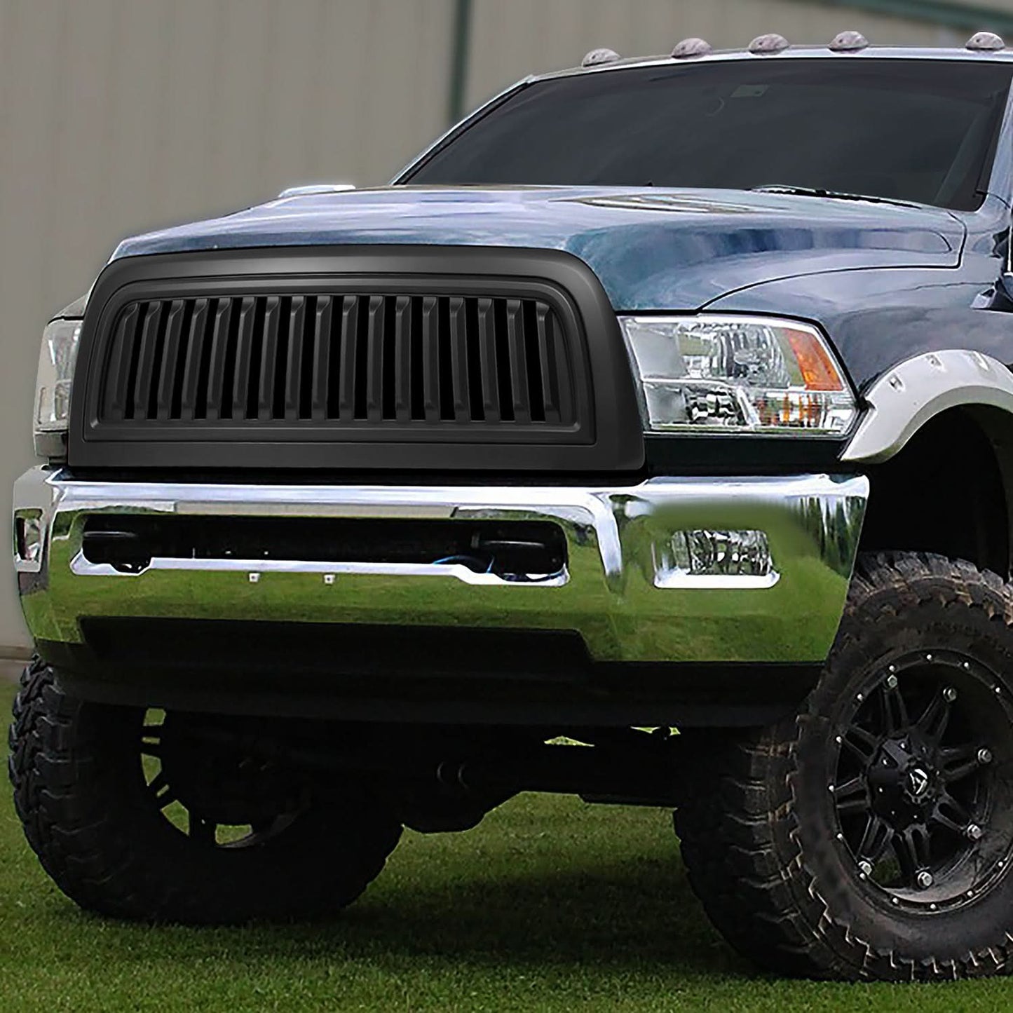 2010-2018 Dodge Ram 2500/3500 Vertical Fence Style Grille - Matte Black