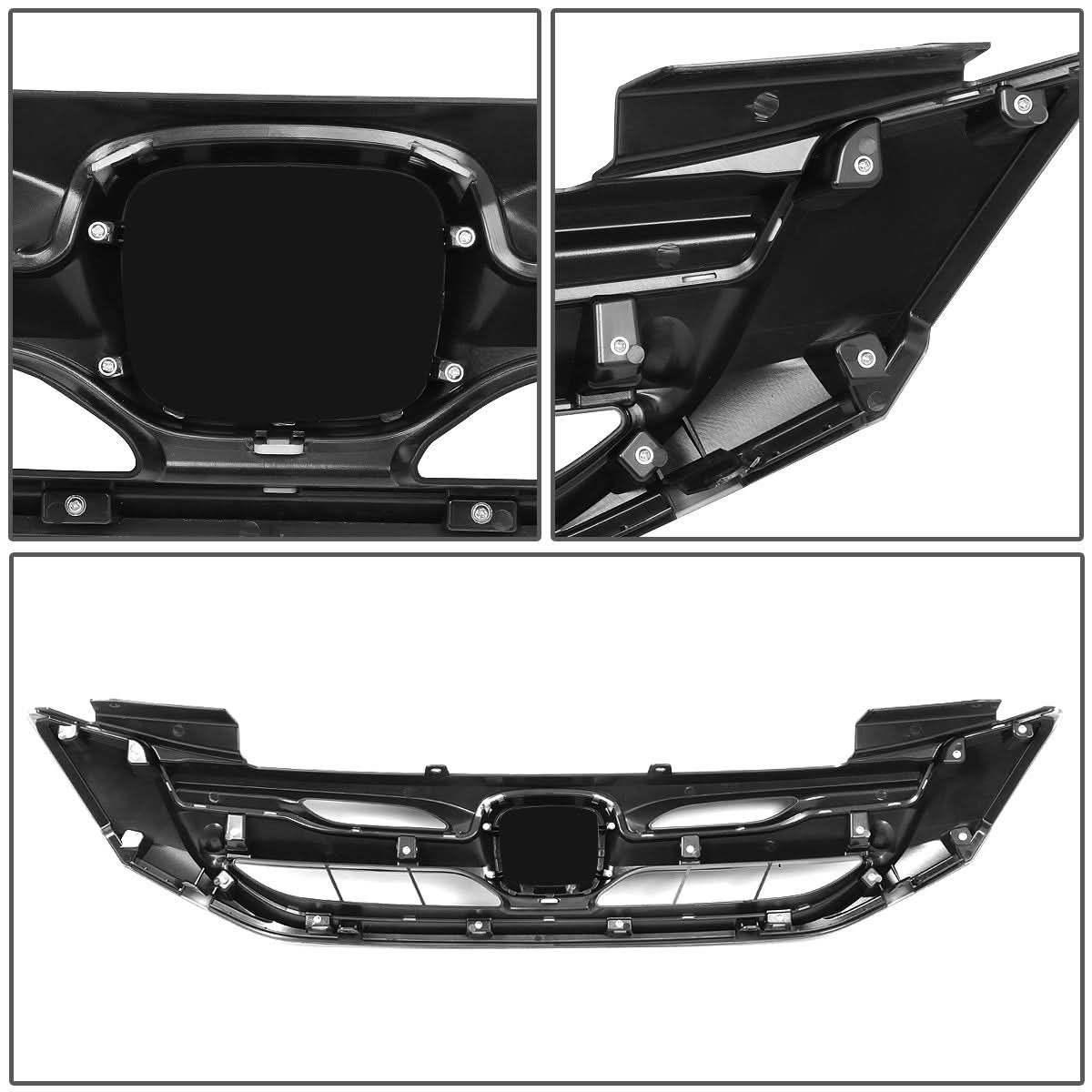 2013-2015 Honda Accord Black Front Grille