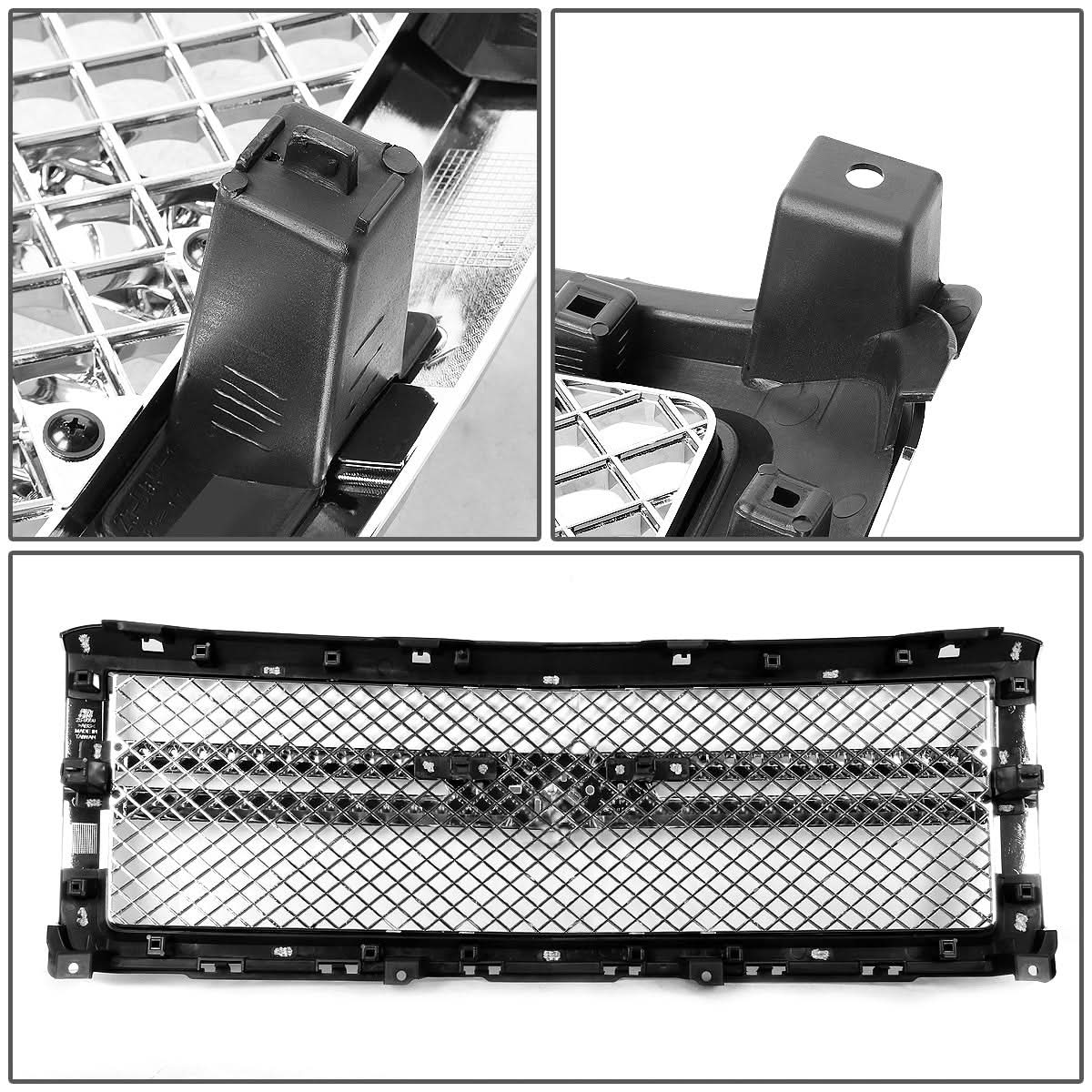 2014-2015 Chevrolet Silverado 1500 Diamond Mesh Style Front Grille - ABS