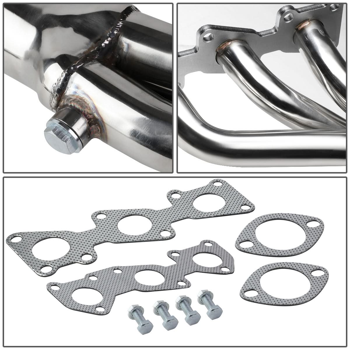 2010-2016 Hyundai Genesis 2DR Shorty Header - Stainless Steel