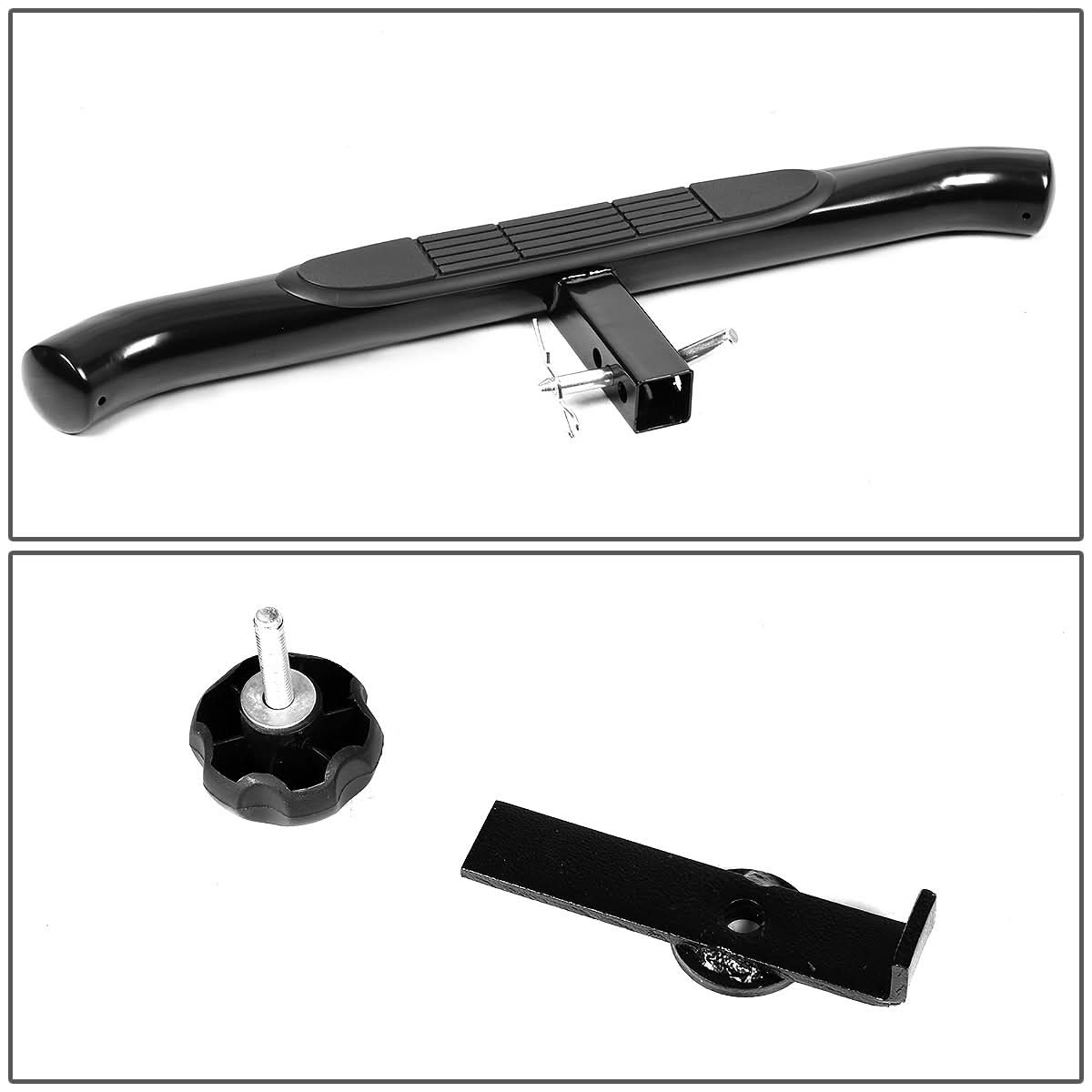 Universal 2 Inch Receiver Hitch Step with 3.25 Inch Curved Platform