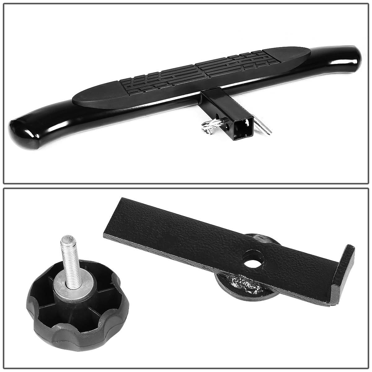 2 Inch Receiver Hitch Step - 37 Inch 4 Inch Oval Step Black