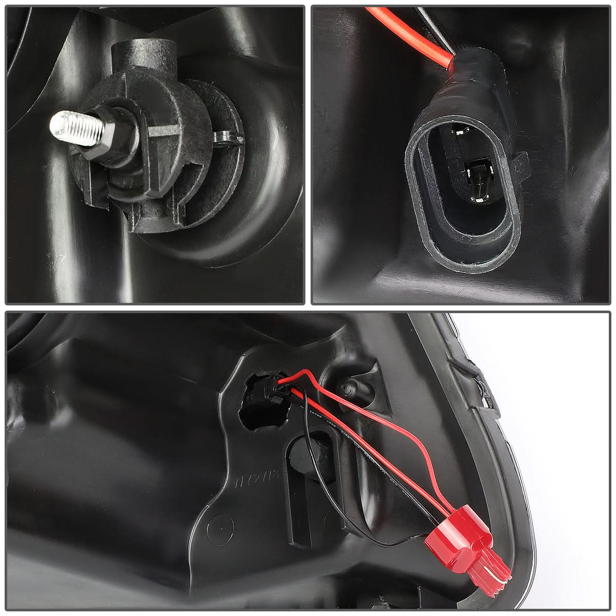 2011-2013 Jeep Grand Cherokee Projector Headlights Black Housing