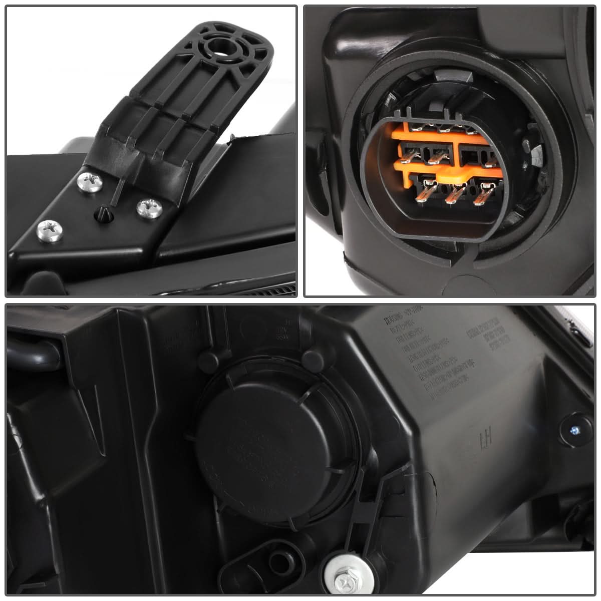 2014-2015 Kia Sorento LED DRL Headlights - Black Housing