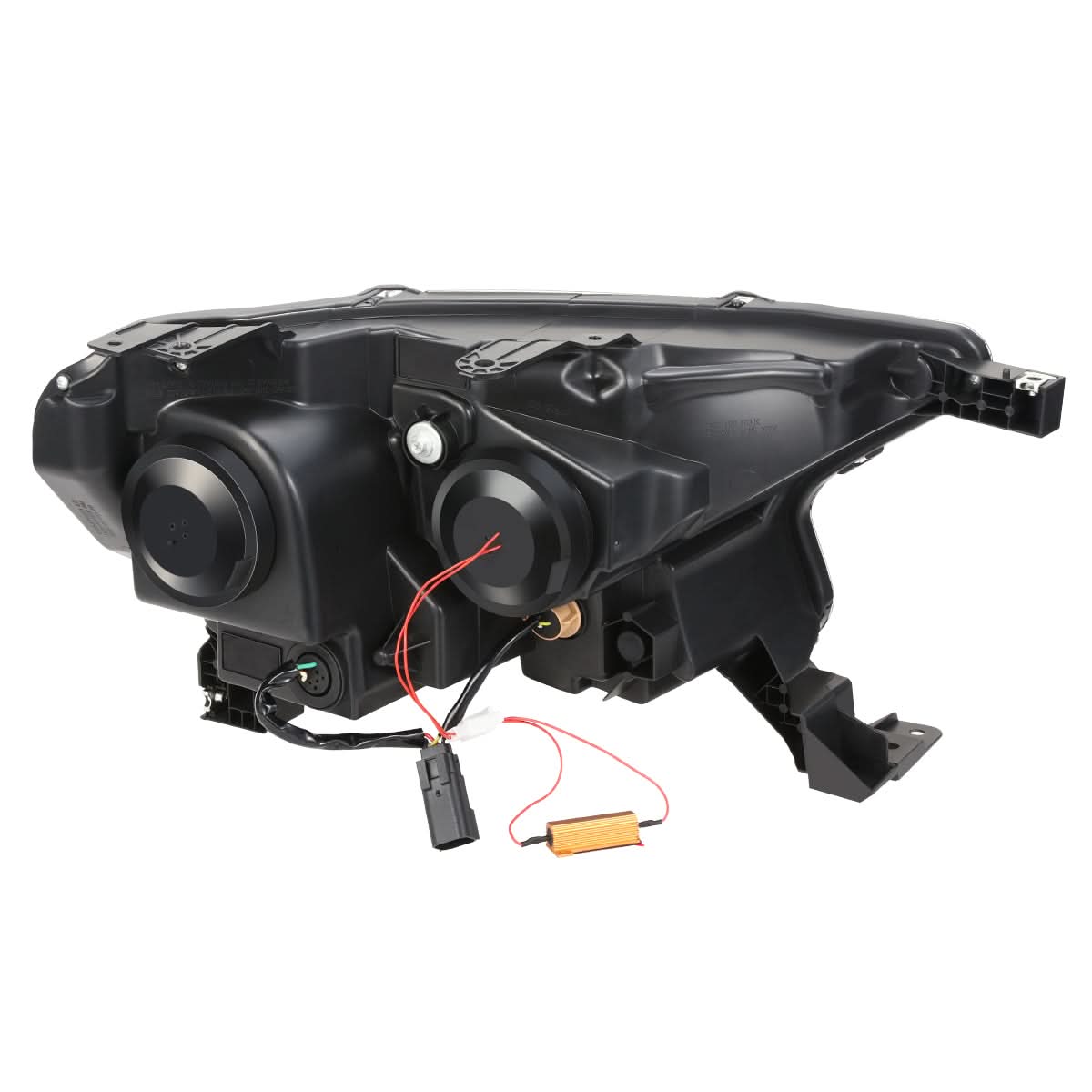 2019-2023 Ford Ranger LED DRL Headlights - Black Housing Clear Corner