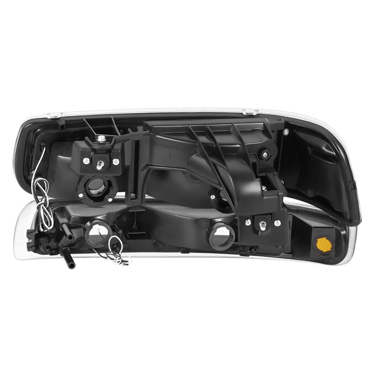 99-06 Chevrolet Silverado Tahoe Suburban LED DRL Dual C-Bar Headlights