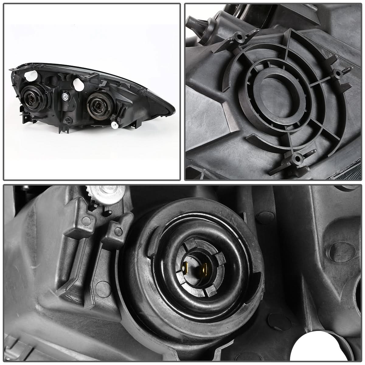 02-04 Acura RSX Chrome Housing Amber Corner Headlights