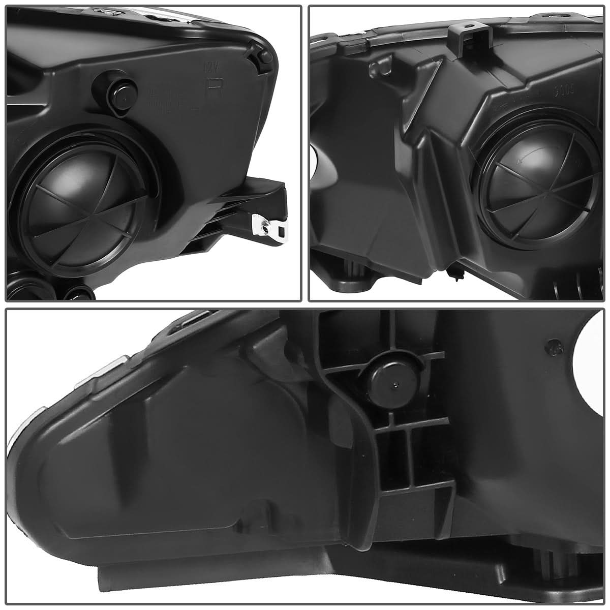 2017-2020 Chrysler Pacifica Black Housing Headlights w/ Clear Corner