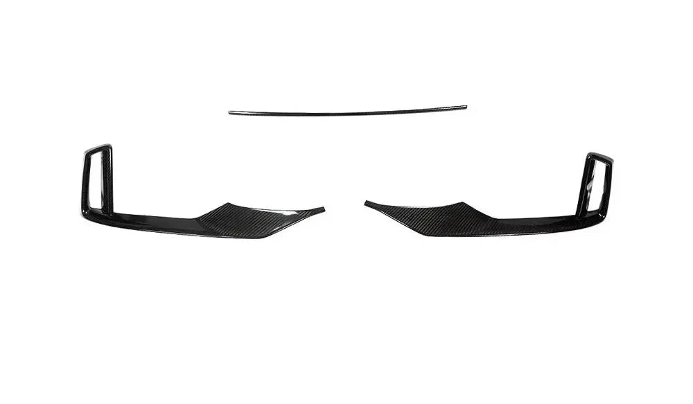 Audi RS3 8V Sedan 2.5L Carbon Fiber Front Bumper Scoop Trims 2017 - 2019