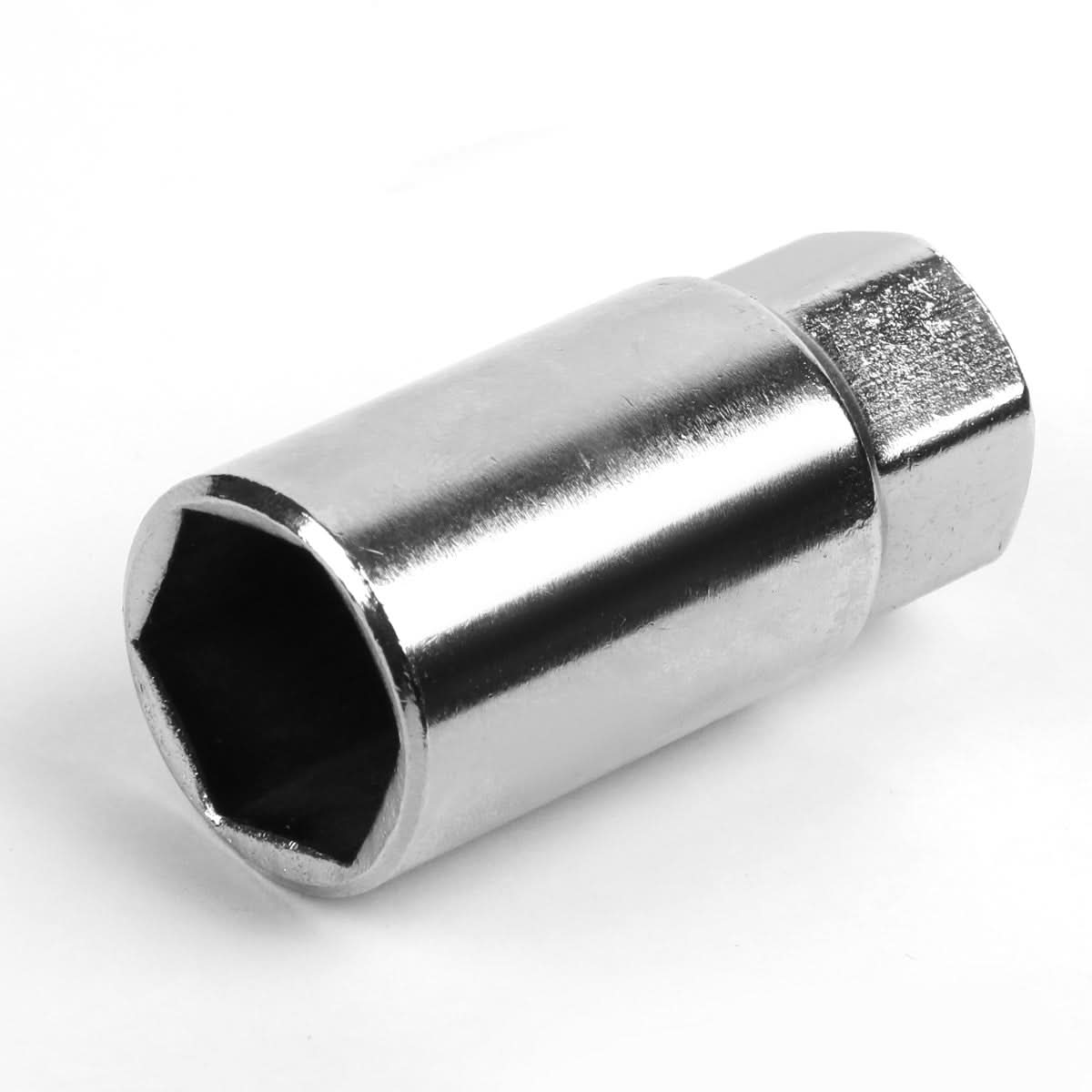 Universal Aluminum Open-End Lug Nuts 70MM M12x1.5 20PCS w/ Adapter Gold