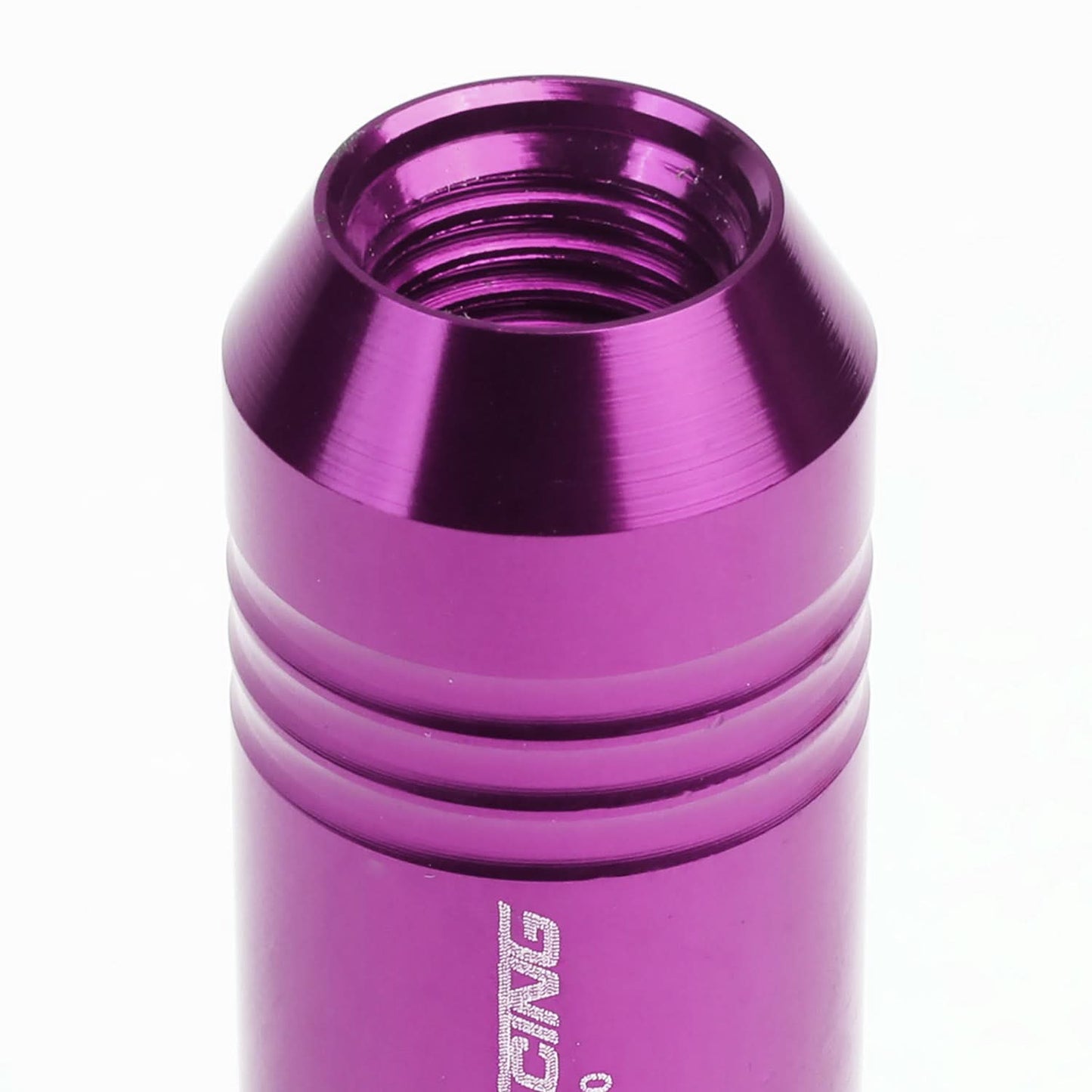 M12 x 1.5 Extended Aluminum Lug Nuts - 60mm Tall - Purple 20pc Set