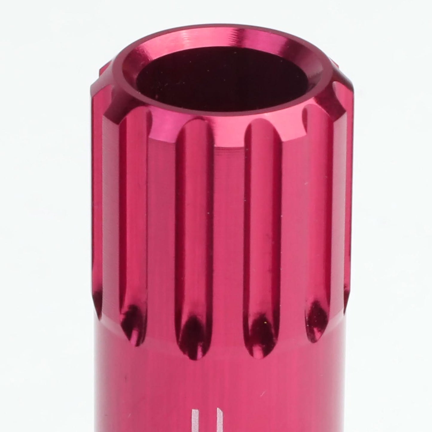 M12 x 1.5 60mm Extended Pink Lug Nuts Set - 16 Pcs + 4 Locks Aluminum